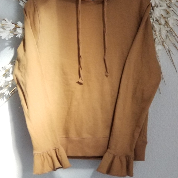 J Crew Hoody with fluted sleeves SZ Small - Picture 4 of 5